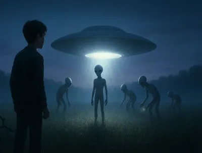 Dječak koji je sreo pet vanzemaljaca u polju