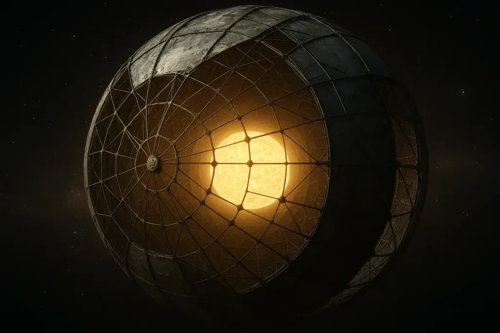 Dajsonova sfera koja obavija svoju zvijezdu umjetnički prikaz